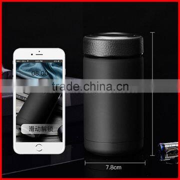 New Design 304 Double Layers Stainless Steel Dermatoglyph Lid Rubber Paint Body Office Gift Vacuum Thermal Insulation Cups photo-4