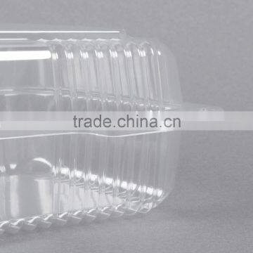 OPS Plastic Clear Clamshell Cake Container With Dome Hinged Lid Cheap Price photo-5