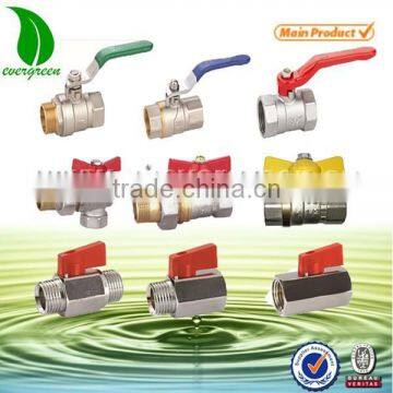 Brass Lockable Ball Valve With different Handles