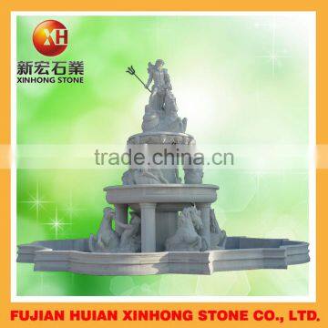 Outdoor Garden Waterfall Fountain Marble Statue Sculpture With Water Pump photo-4