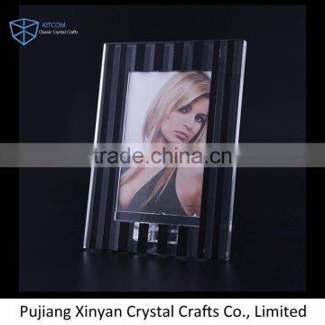 Top selling different types wedding favor crystal photo frame 2016