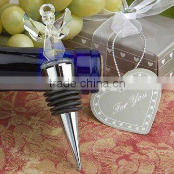 crystal angel wine stopper