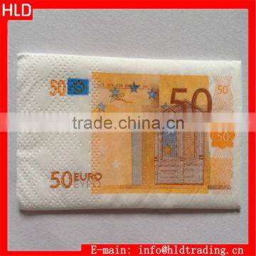 Factory Wholesale Money Bill Euro Custom Printed Tissue Paper