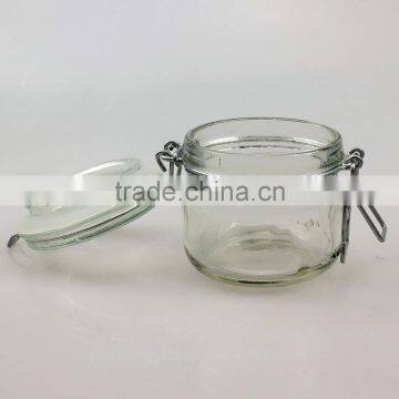 Mini Round Sealed Transparent 200ml Clip Top Jar photo-3