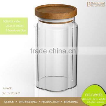 Lead Free Promotional Gift 300ML Candy Glass Jar photo-5