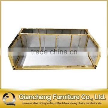 Golden Wedding Table Metal Bar Table With Stainless Steel