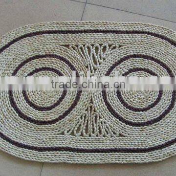 Oval maize mat in double colors