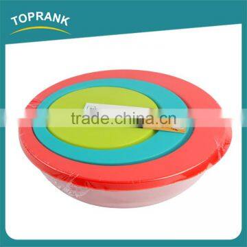 Various Shapes 3pcs Vegetables Fruits Fresh Container Plastic Crisper Box for Food photo-2