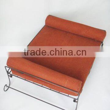 RH-4736 Metal Frame Scroll Rmovable Zippered Covers Comfort Pet Safa Dog Bed photo-3