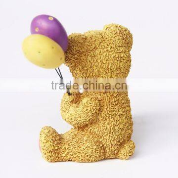 Custom Small Resin Bear With Balloon Statue photo-4