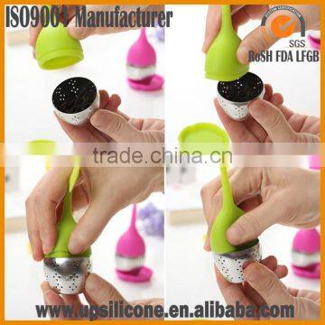 Food Grade Silicone & Stainless Steel Loose Leaf Tea Infuser Tea Filter photo-2