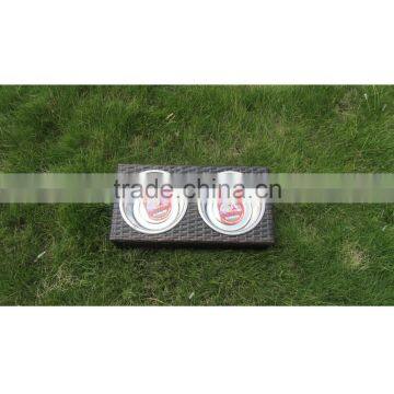 Double&Single Size Stainless Pet Bowl photo-6