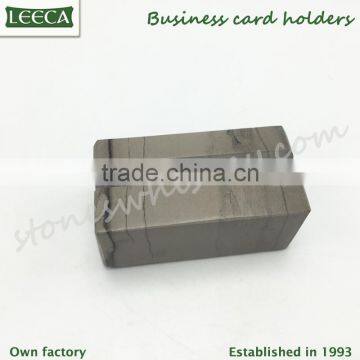 Office Gift Ideas Business Card Holder Made From Granite Office Stationery Set Recycled Stone photo-3