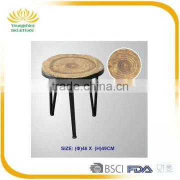 High Quality Oak Cheap Small Black Round Home Goods Modern Wood Coffee Table photo-3