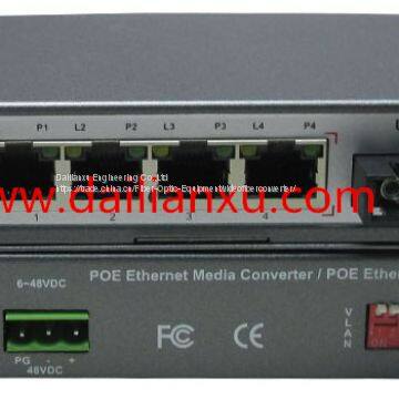 4/8channels 100M/1000M POE Ethernet fiber media converter Gigabit Ethernet Fiber Switch