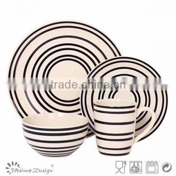Cheap Handpainting 16pcs Ceramic Dinnerware Set photo-6