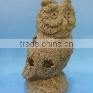 Latest Item Stonelike Owl Design Polyresin Home Decoration