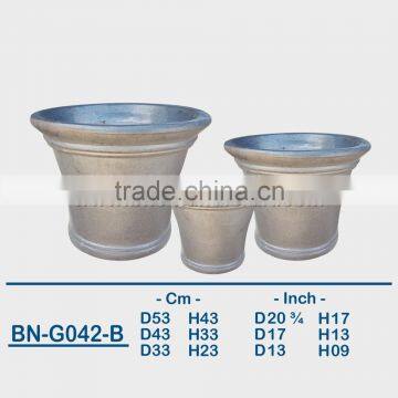 GLAZED CERAMIC OUTDOOR POT BN-G042 photo-2