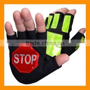 Half Finger Reflective Traffic Safety Police Gloves photo-6