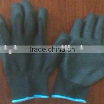 Working Glove ! Nitrile Sand finish Coated Glove .