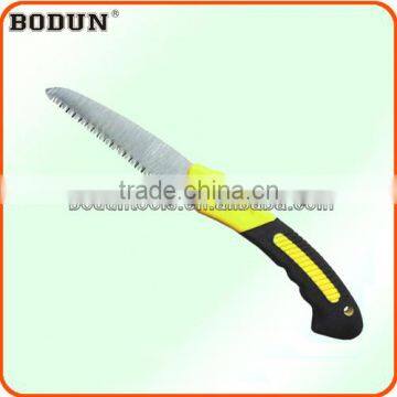 B9004 Good style yellow with black ABS and TPR folding saw&pruning saw&hand saw