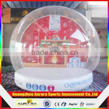 New finished inflatable human size snow globe with factory price