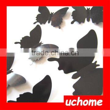 UCHOME Butterfly Mirror Sticker 3D PS Mirror Sticker Acrylic Wall Sticker photo-5