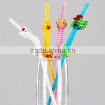 Fashion straws Animal model baby Drinking straws