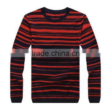 very fine quality 100% cotton spring stripe knitwear for man