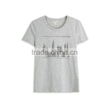 2017 New Collection Custom Fashion T-shirt Summer Woman Sports Printing Cotton T-shirt photo-2