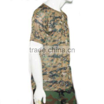 Custom Military Camouflage Fabric T-shirt Dress Shirts photo-4