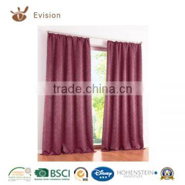 home textiles 2016 new design eyelets and tape blackout curtain,decorated curtain,window curtain with high quality tested