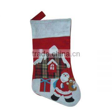 Plush craft christmas stocking