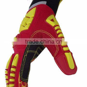 EN388 3541 Multi Purpose Cut Resistant Level 5 Rigging Work Gloves, Palm Reinforcement, Silicone Printed Anti Slip Gloves photo-3