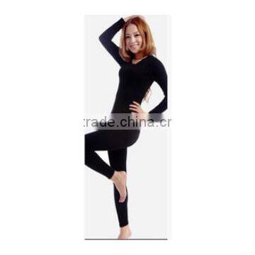 Custom Thermal Underwear Women 2014 Winter Modal Long Johns Underwears Top + Pant Ladies Sey Lace O-neck Seamless Slim Shapewear photo-6