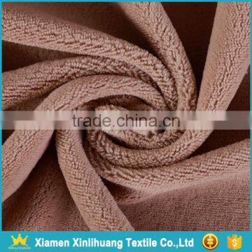 High Quality Colored 100 Polyester Knitted Coral Fleece Blanket Fabric photo-2