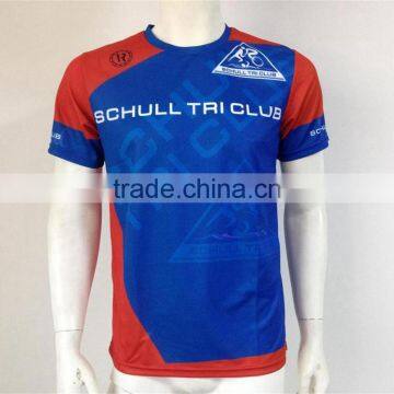 Wholesale Custom made quick dry sublimation coolmax running t shirts