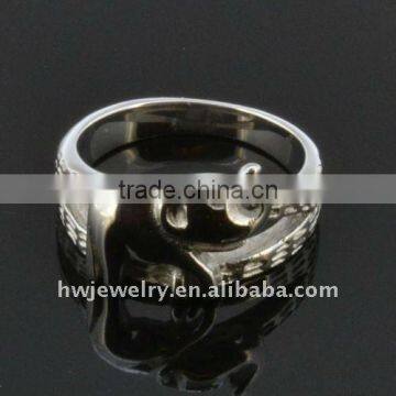 Elephant Shape Silver Ring photo-1