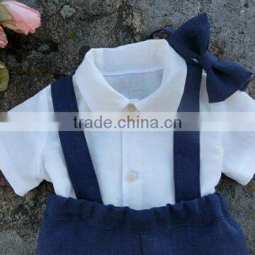 2017 New Arrival Toddler Summer Children's Clothing Sets Wholesale Baby Clothes White Shirt and Shorts New Baby Suit