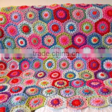 2017 High Quality Decorative Handmade Crochet Blanket photo-6
