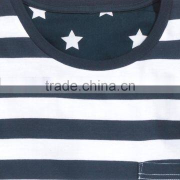 Stripe Short Sleeves Top and Star Printed Pants Adult Pyjamas photo-2
