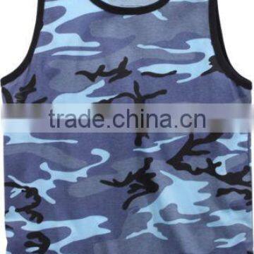 Custom Cotton Blend Wholesale Camo Tank Top photo-3