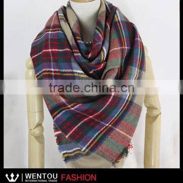 Wholesale Oversized Multi Color Tartan Scarf