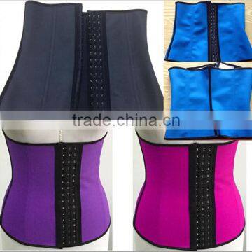 2017 Hot sell Women Waist Trainer Latex Belt Sweat Body Shaper Corset