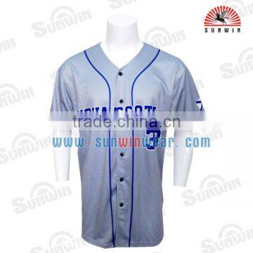 New Arrival Sublimation Printing Blank Pinstripe Baseball Jerseys