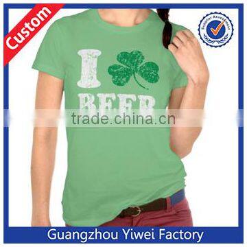 Bulk Plain Combed Cotton Women T-shirt Manufacturer Guangzhou