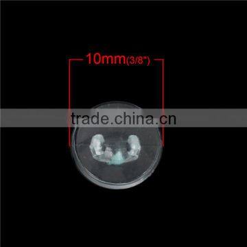 Wholesale Scrapbooking Single Hole Round Transparent Clear Plastic Sewing Shank Buttons photo-2