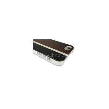 Natural Dark Wood and PC Case iPhone 5 Wooden Back Covers Recycled and Rugged