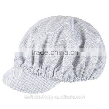 Knitted ESD Flat Brim Fitted Work Cap