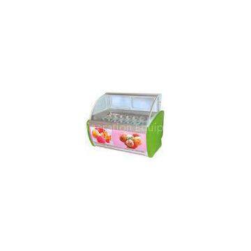 R404a Commercial Ice Cream Display Freezer -22C / -18C For Shop